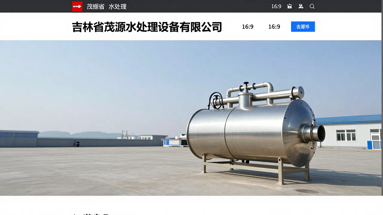 吉林省茂源水处理设备有限公司 首页主视觉